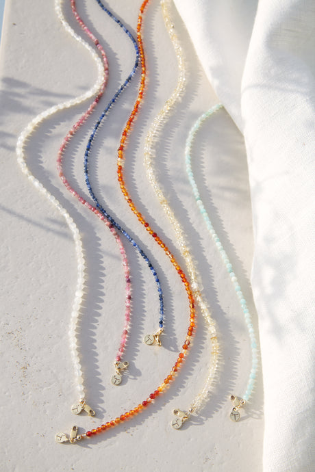 FORMENTERA 'Gratitude' Pink Tourmaline Necklace