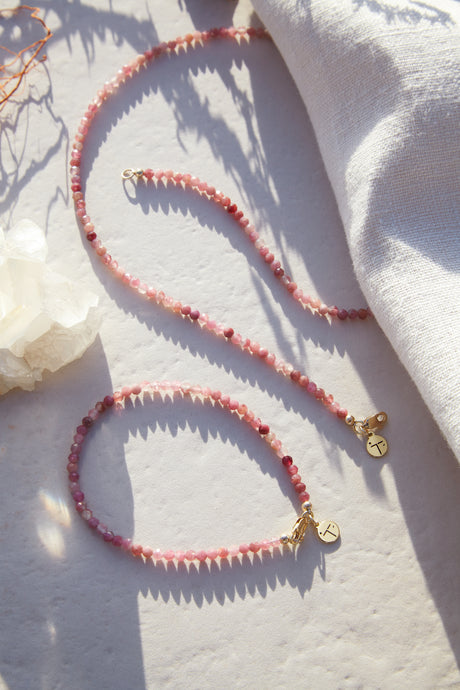 FORMENTERA 'Gratitude' Pink Tourmaline Bracelet