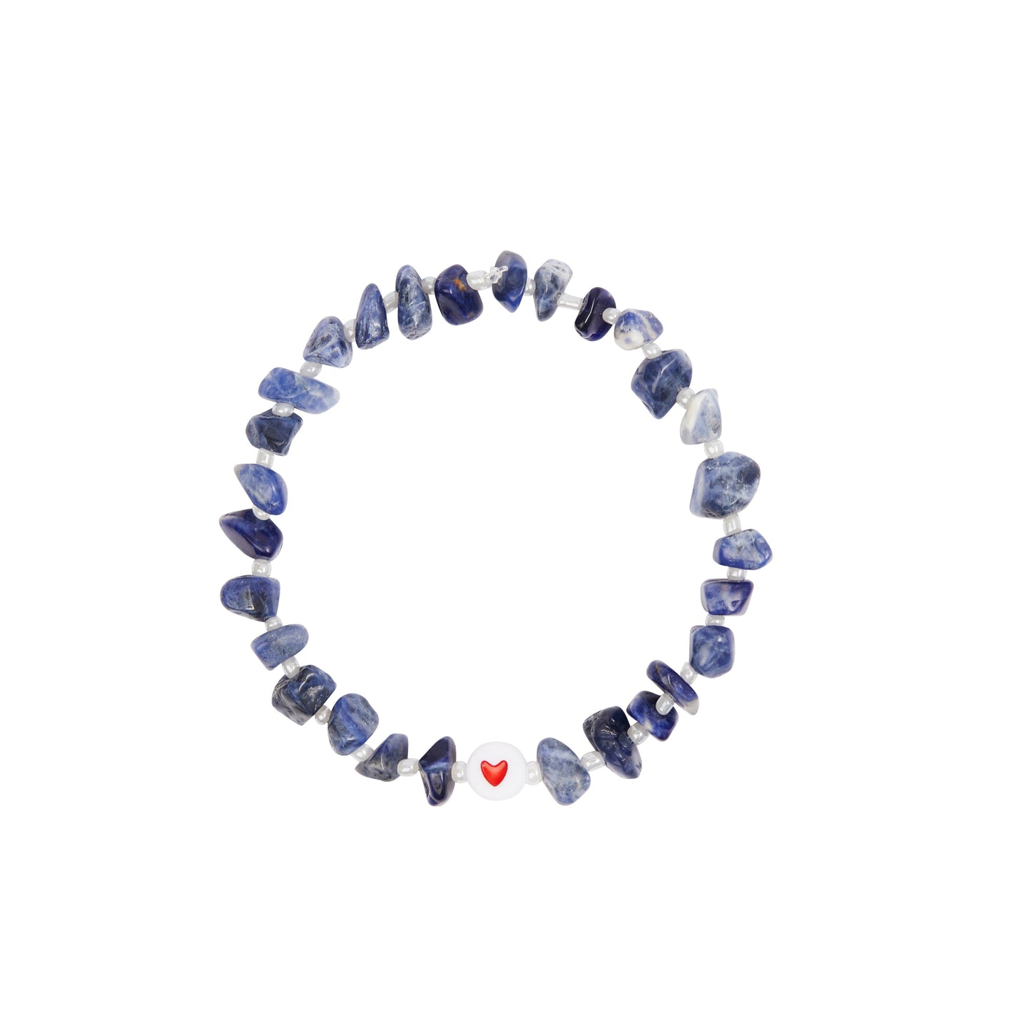 LOVE HEART Sodalite Crystal Healing Bracelet