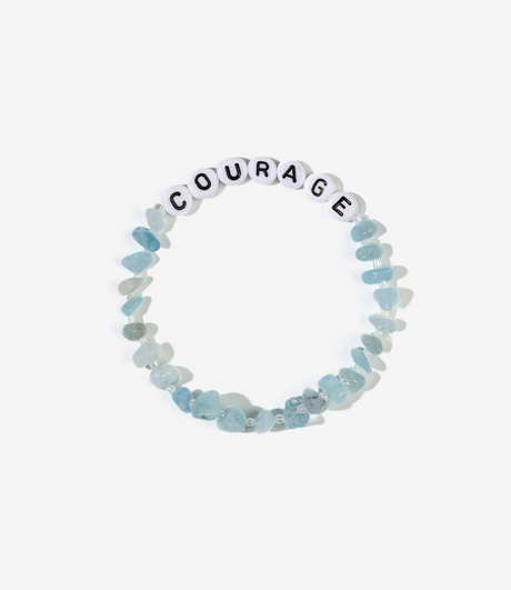 COURAGE Aquamarine Crystal Healing Bracelet