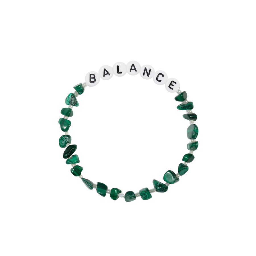 BALANCE Malachite Crystal Healing Bracelet