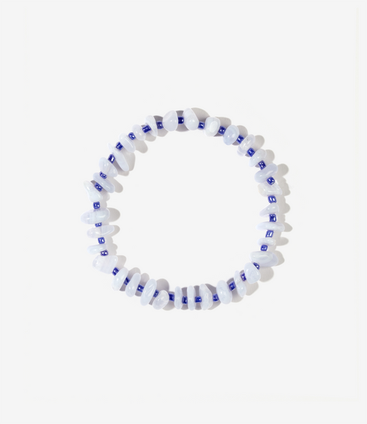 PURE Blue Lace Agate Crystal Healing Bracelet