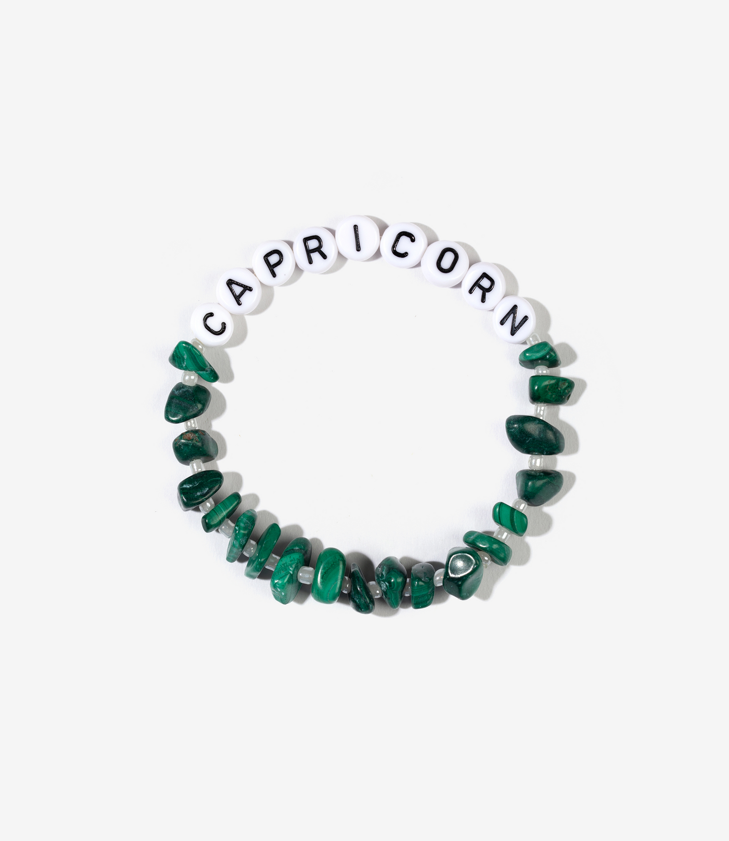 CAPRICORN Malachite Crystal Healing Bracelet