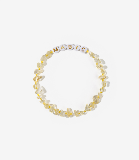 MAGIC GOLD Citrine Crystal healing Bracelet