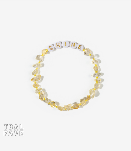 SHINE GOLD Citrine Crystal Healing Bracelet