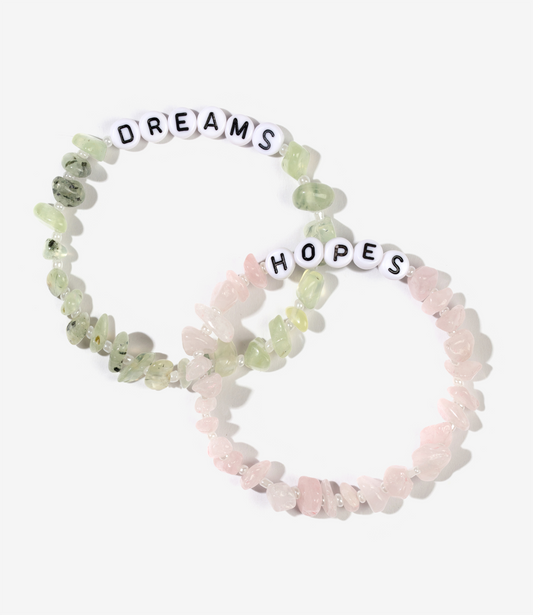 HOPES & DREAMS Crystal Healing Bracelet Duo