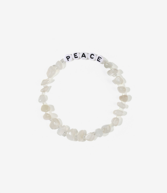 PEACE Moonstone Crystal Healing Bracelet