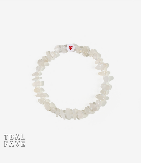 LOVE HEART Moonstone Crystal Healing Bracelet
