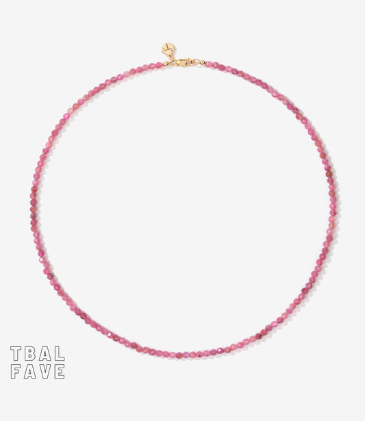 FORMENTERA 'Gratitude' Pink Tourmaline Necklace