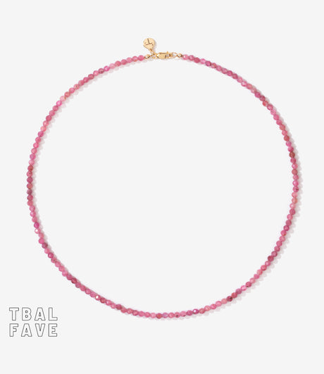 FORMENTERA 'Gratitude' Pink Tourmaline Necklace