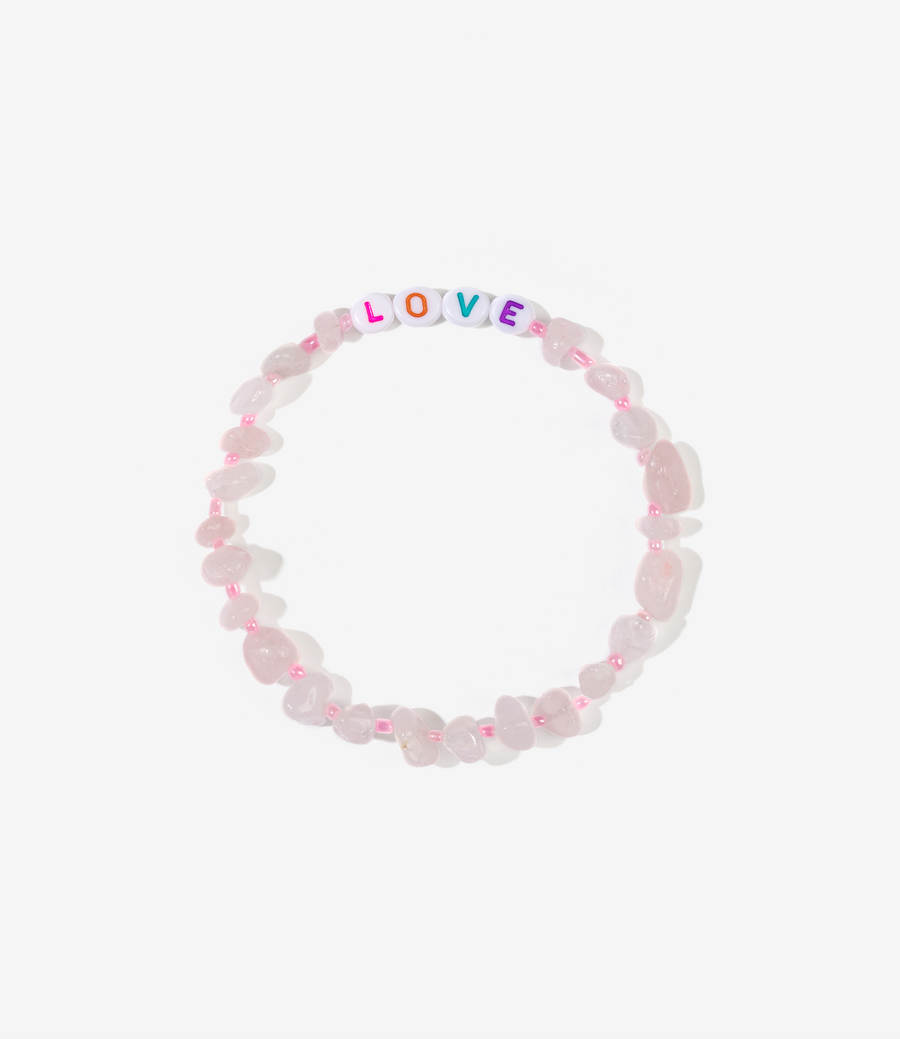 LOVE MULTI Rose Quartz Crystal Healing Bracelet
