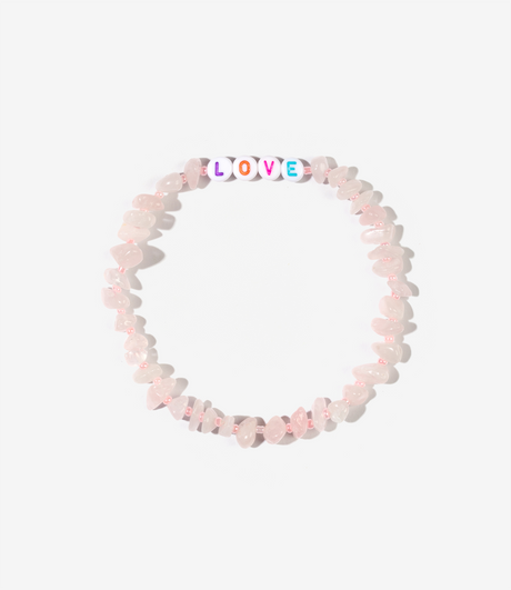 LOVE MULTI Rose Quartz Crystal Healing Anklet