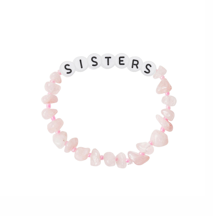 SISTERS Rose Quartz Crystal Healing Bracelet