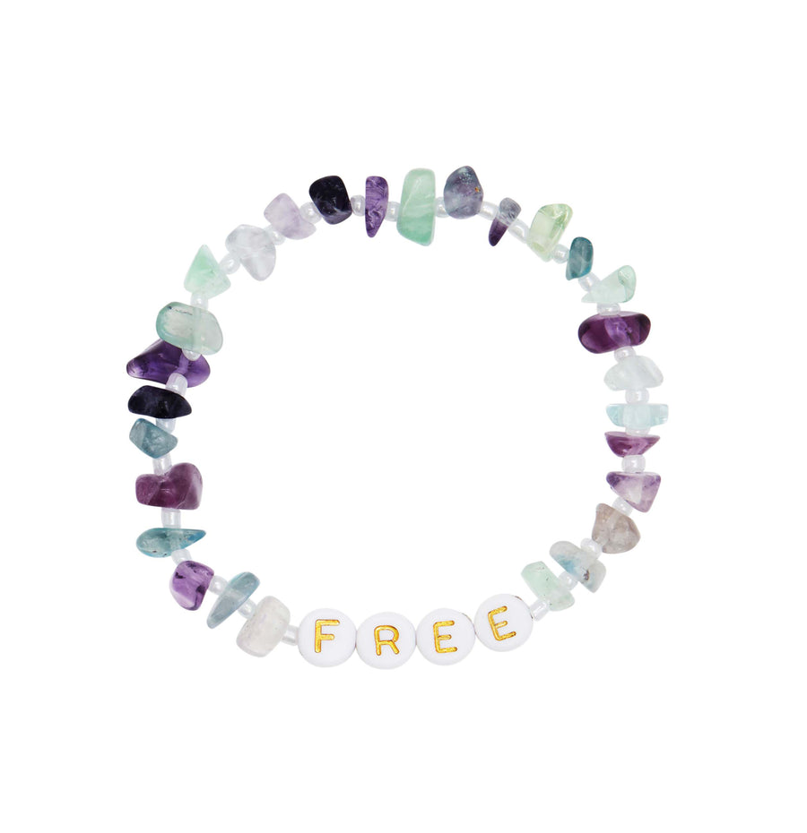 FREE Fluorite Crystal Healing Bracelet