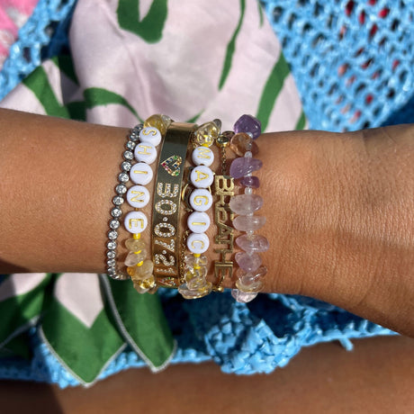 SHINE GOLD Citrine Crystal Healing Bracelet