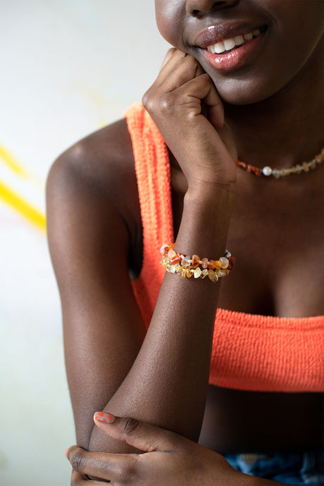 PURE Carnelian Crystal Healing Bracelet