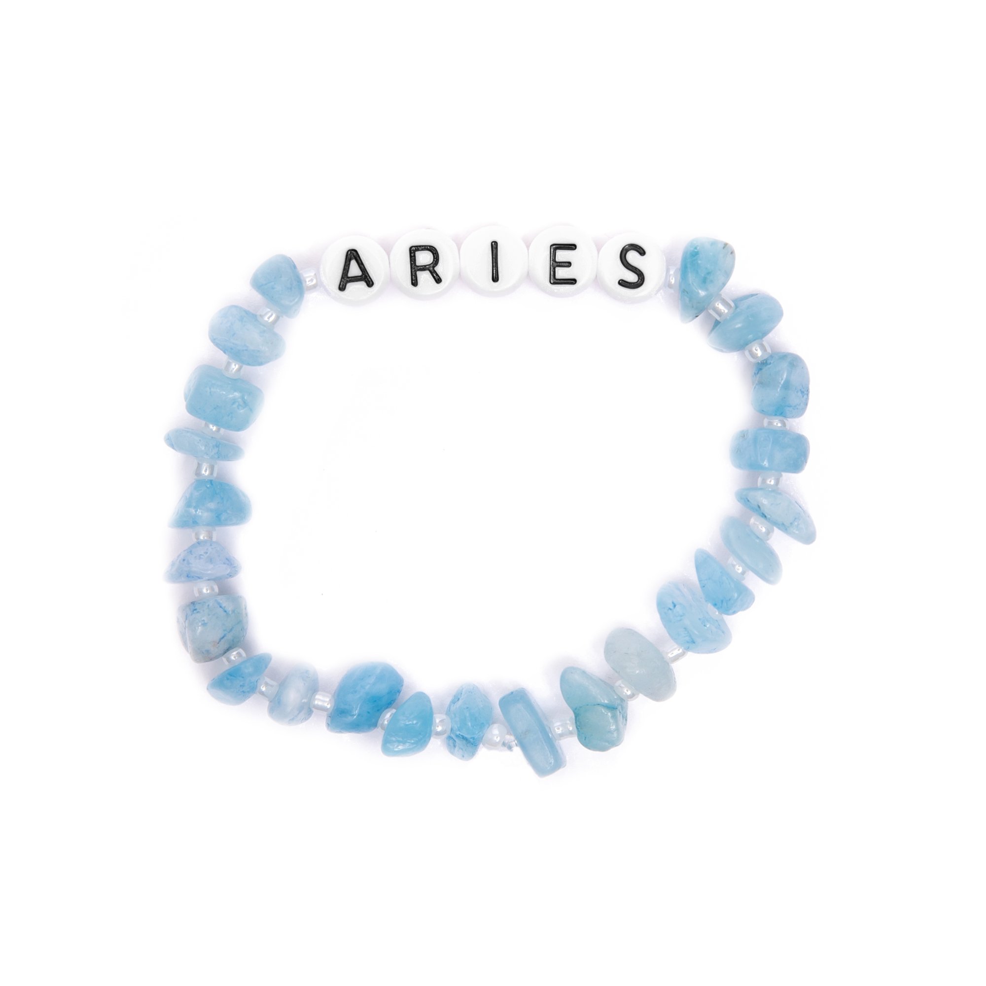ARIES Aquamarine Crystal Healing Bracelet