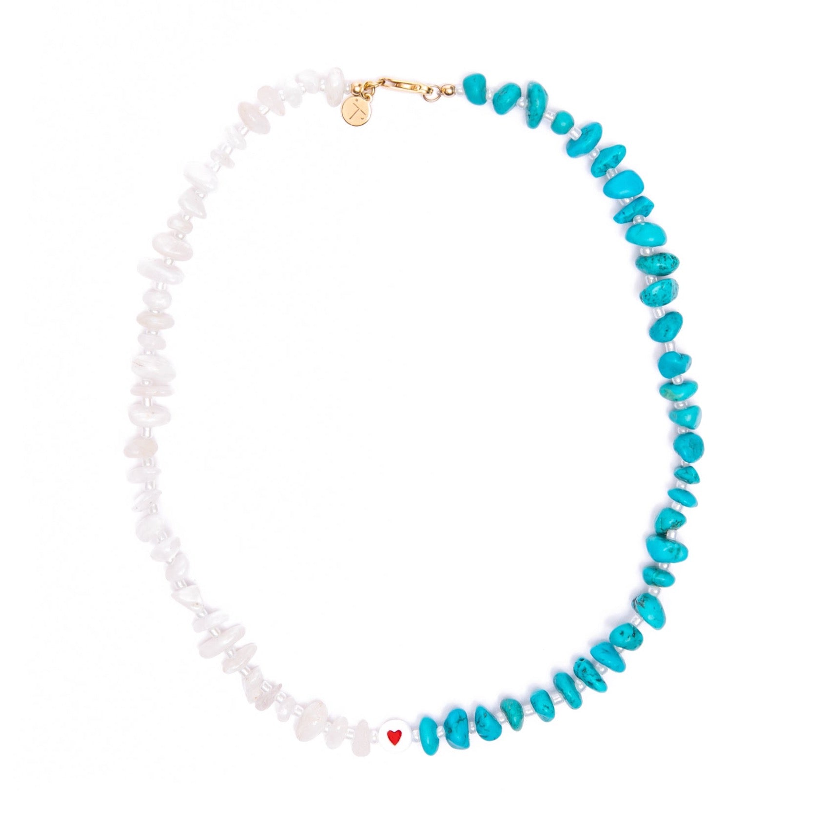 FLOW Moonstone & Turquoise Crystal Healing Necklace